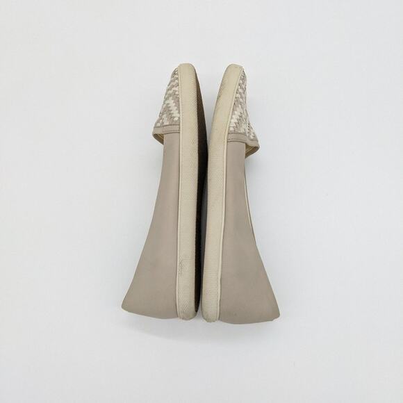 Aerin Daniela Woven Toe Tan Slip On Flats Size 8 - Picture 5 of 9